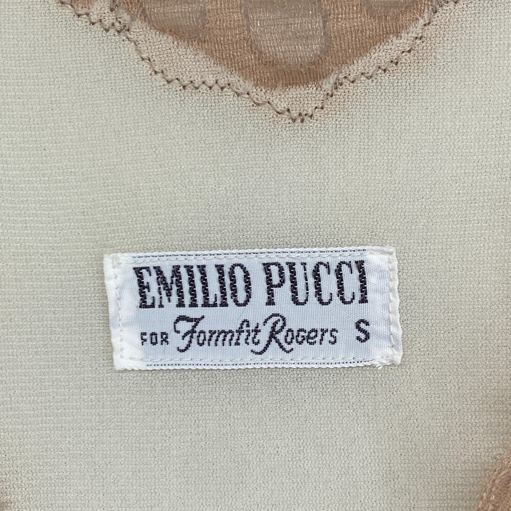 EMILIO PUCCI FORMFIT ROGERS Nightgown S 10-12 Lace Trim Long Sleeve Ivory VTG - Picture 5 of 12